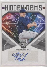 2019 Panini Elite Extra Edition Hidden Gems Black Brock Burke #HG-BB Auto a2v