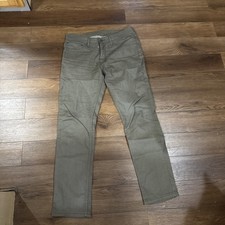 Levis 511 Slim Fit Dark Taupe Denim Jeans Size 34 X 32 Excellent Condition