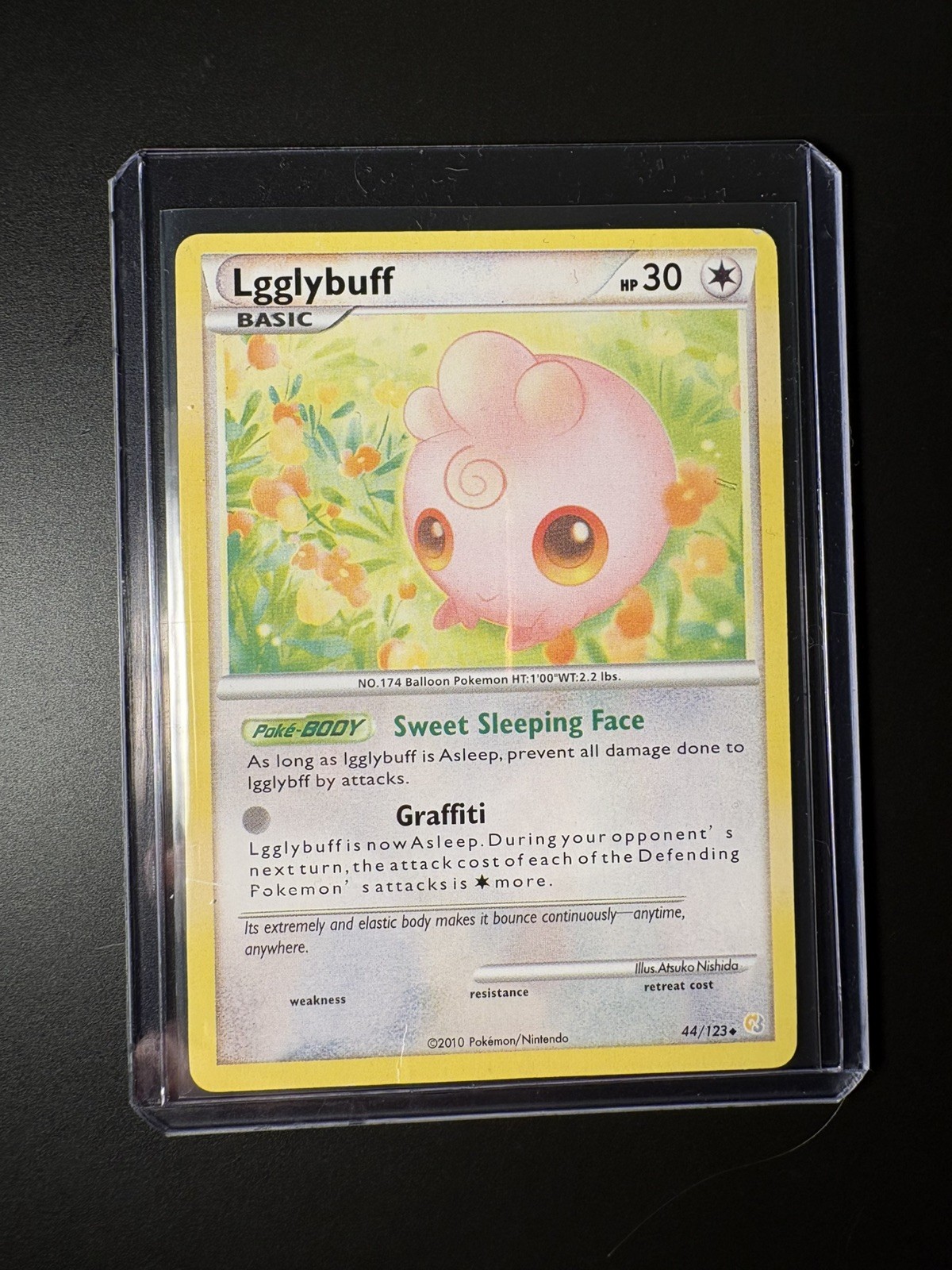 Pokémon TCG Igglybuff 44/123 Uncommon HeartGold & SoulSilver LP