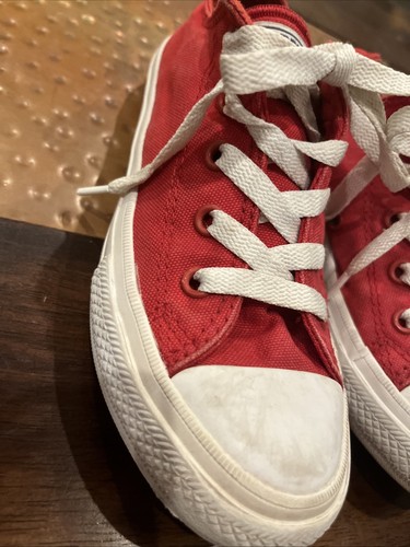 Zapatos Converse Youth All Star Low Top ROJOS de lona talla 13 - Imagen 4 de 13