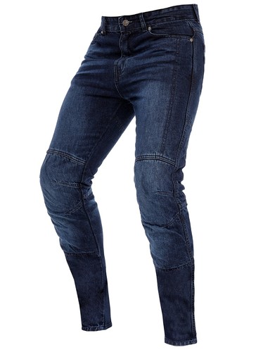 Men’s Denim Motorcycle Motorbike Jeans with Protective Lined and Pads Blue - Picture 2 of 5