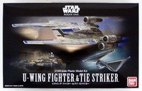 U-wing Fighter And Tie Striker Bandai Star Wars 1/144 Plastic Model Kit Japan U-wing Fighter And Tie Striker Bandai Star Wars 1/144 Plastic Model Kit Japan
