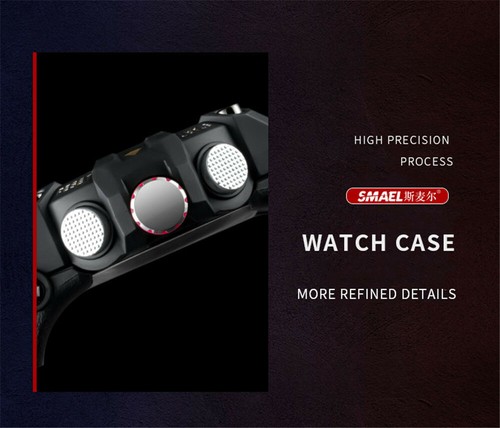 SMAEL Herren Digital Elektronische Armbanduhr Stecker Quarzuhr LED Militäruhren - Bild 9 von 27