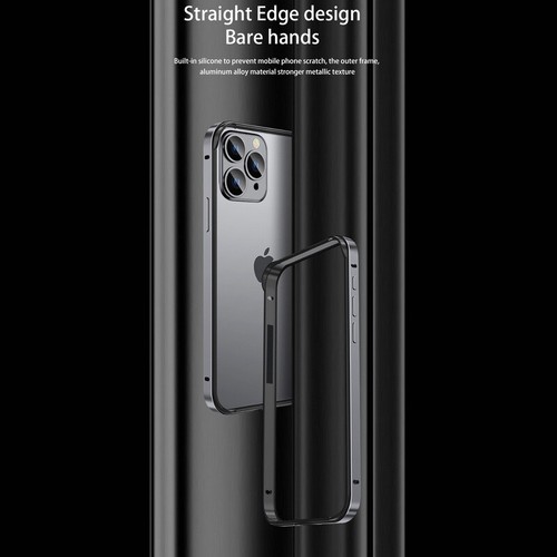 Funda protectora para iPhone 16 15 Pro Max 14 Pro 13 12 11 marco de teléfono de metal de aluminio - Imagen 10 de 22