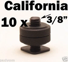 Lot of 10 x Pro 3/8" Tripod Mount Screw Light Flash Camera Hot Cold Shoe Adapter