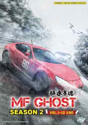 Anime DVD MF Ghost Season 2 (Vol. 1-12End) New English Dubbed Initial D Sequal