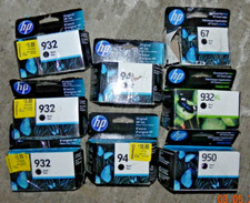 LOT of 8 - HP ink cartridges 932, 94 , 67, 950, 923XL EXPIRED 2022, 2023, 2024