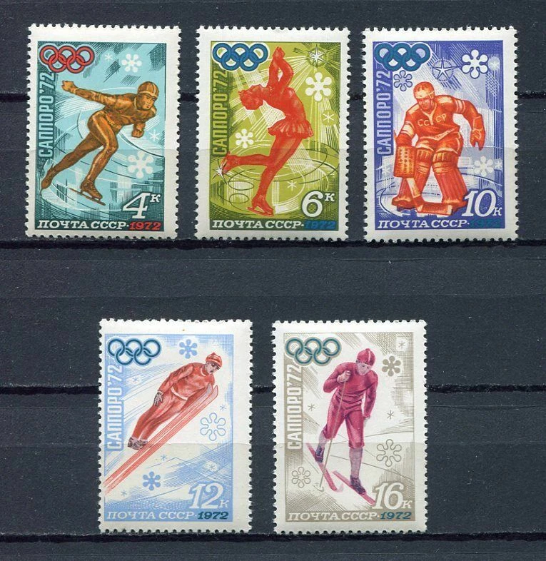 29418) RUSSLAND 1972 POSTFRISCH ** Neu** Olympic Games 5v.