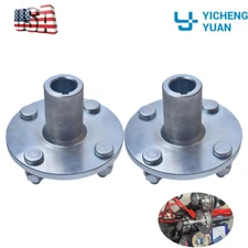 2*Go Kart Live Axle Hub 4" x 4" Wheel Hub For 1" Shaft,with 1" to 3/4" Step Down