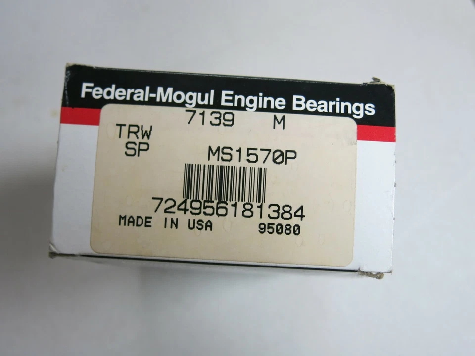 NOS Sealed Power Engine Crankshaft Main Bearing Set fits Datsun, Nissan (7139M) - Image 2 of 2