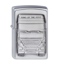 ZIPPO "KING OF THE ROAD TRUCK" 3D EMBLEM CHR. LIGHTER / 1300176 ** NEW IN BOX **