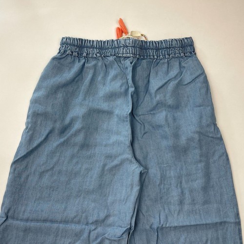 Matilda Jane Chambray Wide Leg Pants Tassel Elastic waist Pockets Blue Women S - Picture 5 of 12