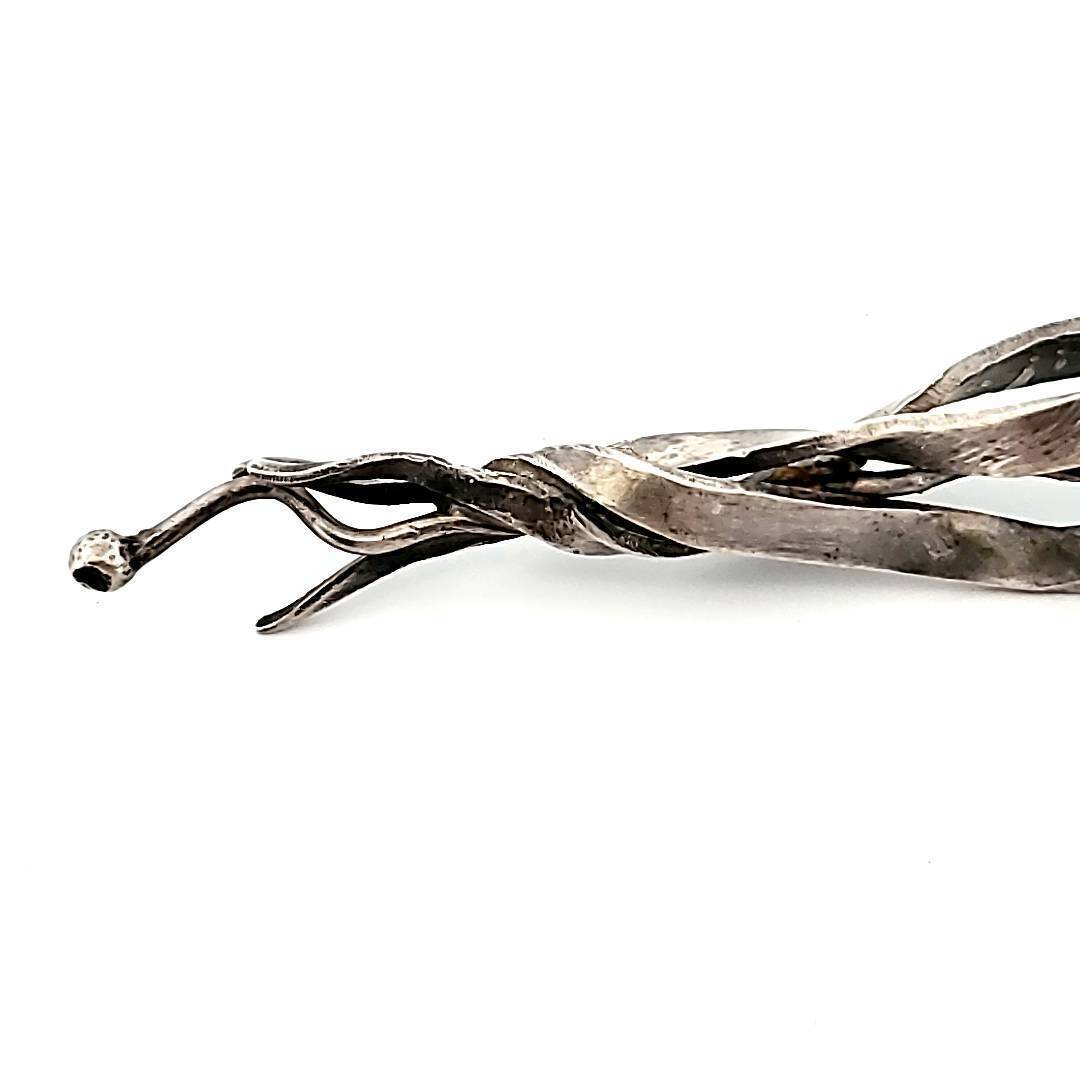 HAND WROUGHT STERLING SILVER MODERNIST PENDANT BY… - image 4