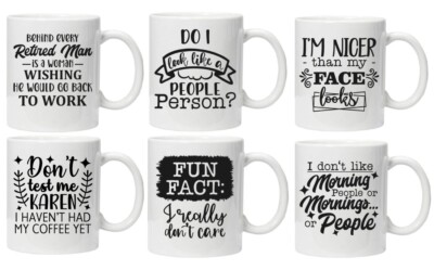 Lustige Neuheit Tasse sarkastische Zitate lustiges Geschenk Familie Büro Tee Kaffeetasse