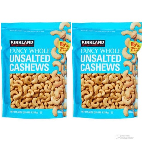Kirkland Unsalted Whole Fancy Cashews 2.5 lbs Jar - Picture 6 of 6