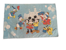 VTG Mickey Mouse  Minnie Mouse Walt Disney Productions Pillowcase 1970s