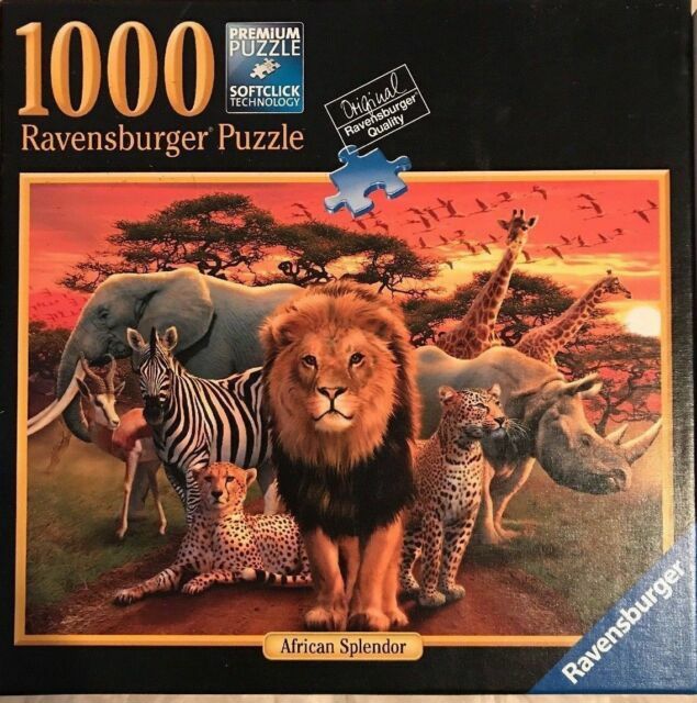 Ravensburger 1000 Piece Jigsaw Puzzle African Splendor Safari Animals For Sale Online Ebay