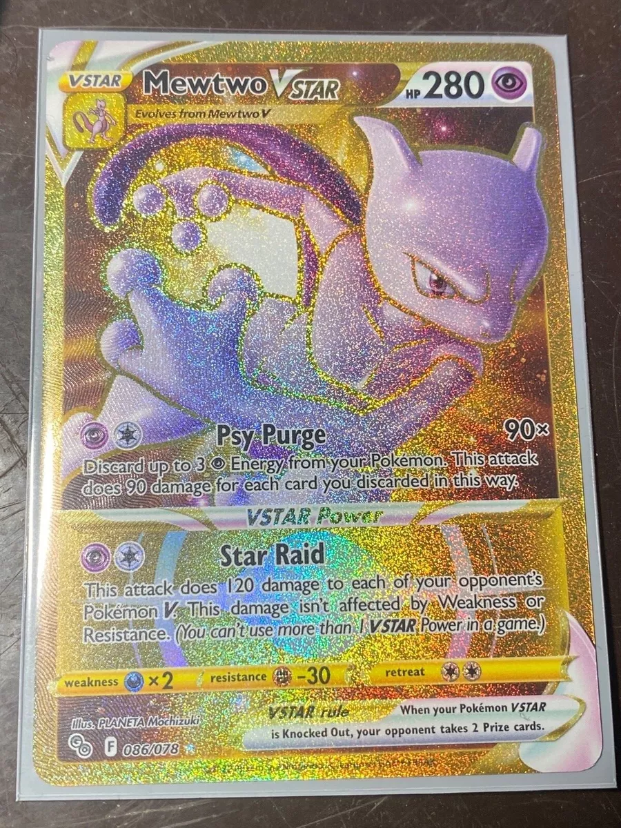  Mewtwo Vstar 086/078 - Pokemon Go - Gold Secret Rare