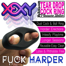 Tear Drop Cock Ball Ring Hard Erections Penis Ring Adult Mens Sex Toy Enlarger
