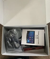 LAMTTO Portable Carplay Screen for Car, 9-inch Wireless Screen W/ 4K +1080P Cam