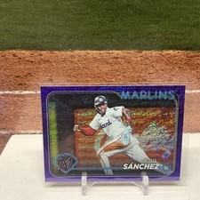 2024 Topps Series 2 Purple Foil – /799 580 Jesús Sánchez, Miami Marlins