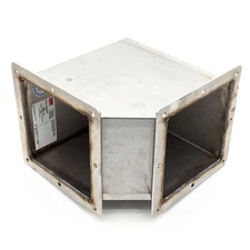 NVENT HOFFMAN F66WE90SS Feed-Through Wireway, Stainless Steel 90-Deg Elbow 15590