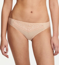Chantelle XS Every Curve Bikini Panty NWOT Nude --- LACE PULL ---
