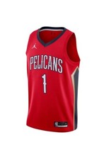 NIKE NEW ORLEANS PELICANS ZION WILLIAMSON RED SWINGMAN NBA JERSEY MENS SIZE L