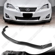 For 11-13 Lexus IS250 IS350 Real Carbon Fiber Front Bumper Splitter Spoiler Lip