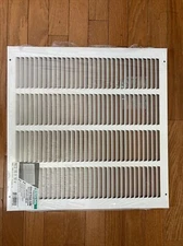 Hart & Cooley 16 x 16 W Steel Sidewall Return grille 672 series,1/2" fin spacing