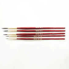 Andrew Mack DC Micro Script by Dewayne Connot Set of Five Pinstriping Brushes