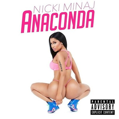 Nicki Minaj - Anaconda Poster sexy Pin Up Poster The Pinkprint 11x11 Single Art