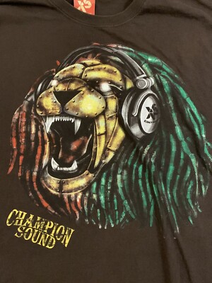 Exact Science T Shirt XXL Made in USA Champion Sound Rosta Lion | eBay