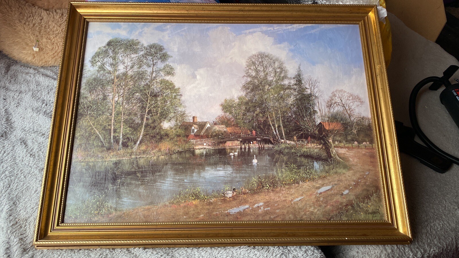 Clive Madgwick Old Cottage, Flatford Mill Hand Finished Oil Painting