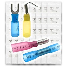Heat Shrink Ring, Fork, Spade, Bullet, Butt Electrical Terminals - 960 pc
