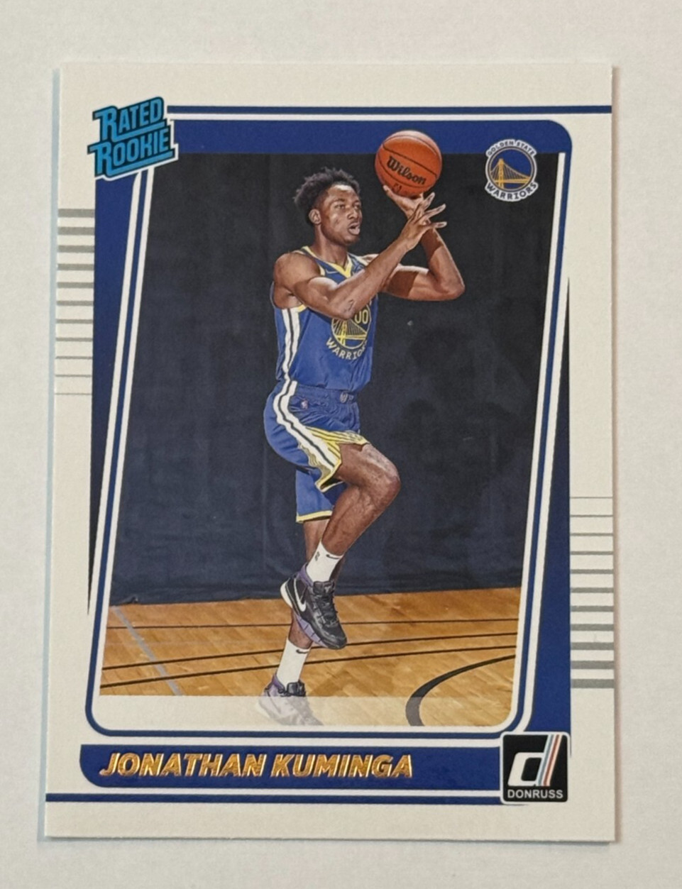 2021-22 Panini Donruss Rated Rookie #240 Jonathan Kuminga Golden State Warriors