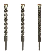 SDS-Plus Rotary Hammer Drill Bit 3Pcs Set Carbide Tipped for Masonry Concrete