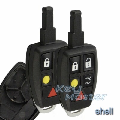 2x Keyless Entry Remote Key Shell Case Fob for Volvo C30 S40 V50 C70 LTQV0315TX