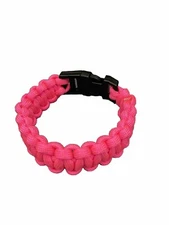 Hot Pink Paracord Bracelet Medium
