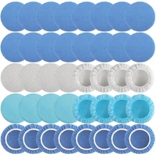 40 PCS Polishing Bonnet Pads,7 to 8 Inches Buffer Bonnets,Car Polisher Pad Bonne
