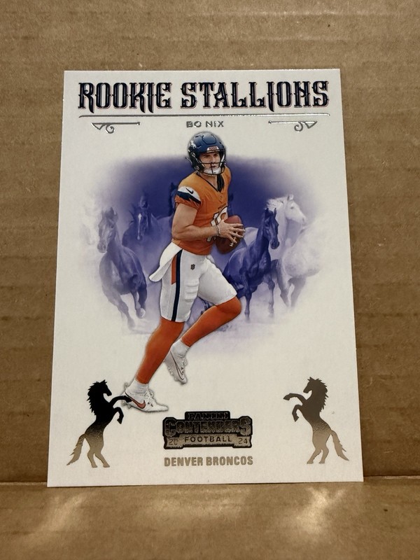 2024 Panini Contenders - Rookie Stallions Bo Nix #2 (RC) Denver Broncos Oregon
