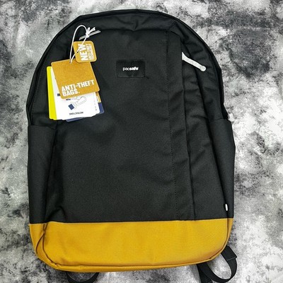 NEW W/ TAGS PACSAFE GO 25L RFID, Anti-Theft Backpack Jet Black, Free US Shipping