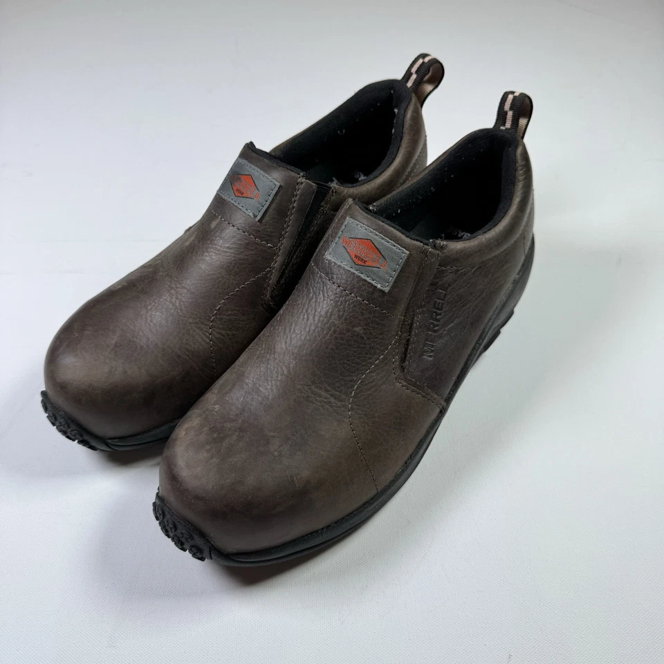 Merrell Men's 11 M  Jungle Moc Composite Toe Safety Shoe Espresso Brown - Image 2 of 4