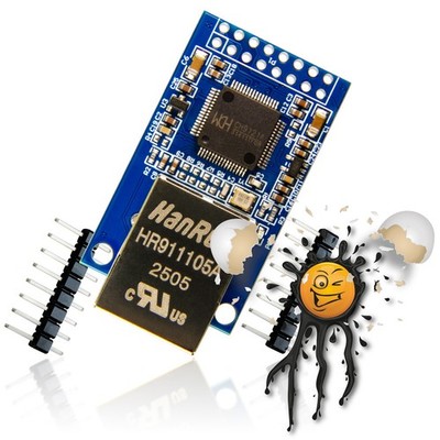 CH9121 Ethernet 10/100Mbps LAN TCP UDP Client Server to UART 3.3V TTL 5V seriell