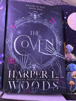 The Coven And The Cursed Hardcover Books Harper L. Woods Lot of 2