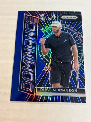 2024 PANINI PRIZM LIV GOLF DUSTIN JOHNSON 62/99 DOMINANCE BLUE SP CS1