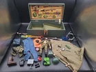 VINTAGE 1960's GI Joe 12" Doll Figure W/ Foot Locker & Toy Accessories Lot. MG