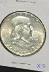1952 - P Benjamin Franklin Silver Half Dollar Extra Fine / XF