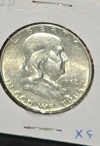 1952 - P Benjamin Franklin Silver Half Dollar Extra Fine / XF