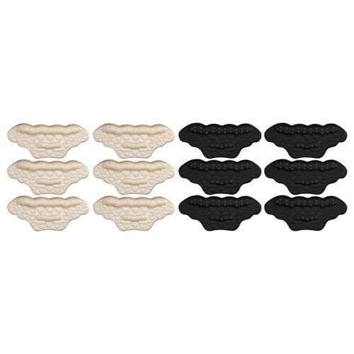 6 Pairs Anti-slip Heel Post 's Pads for Shoes High-heeled Stickers